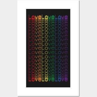 LGBT Love Love Love Posters and Art